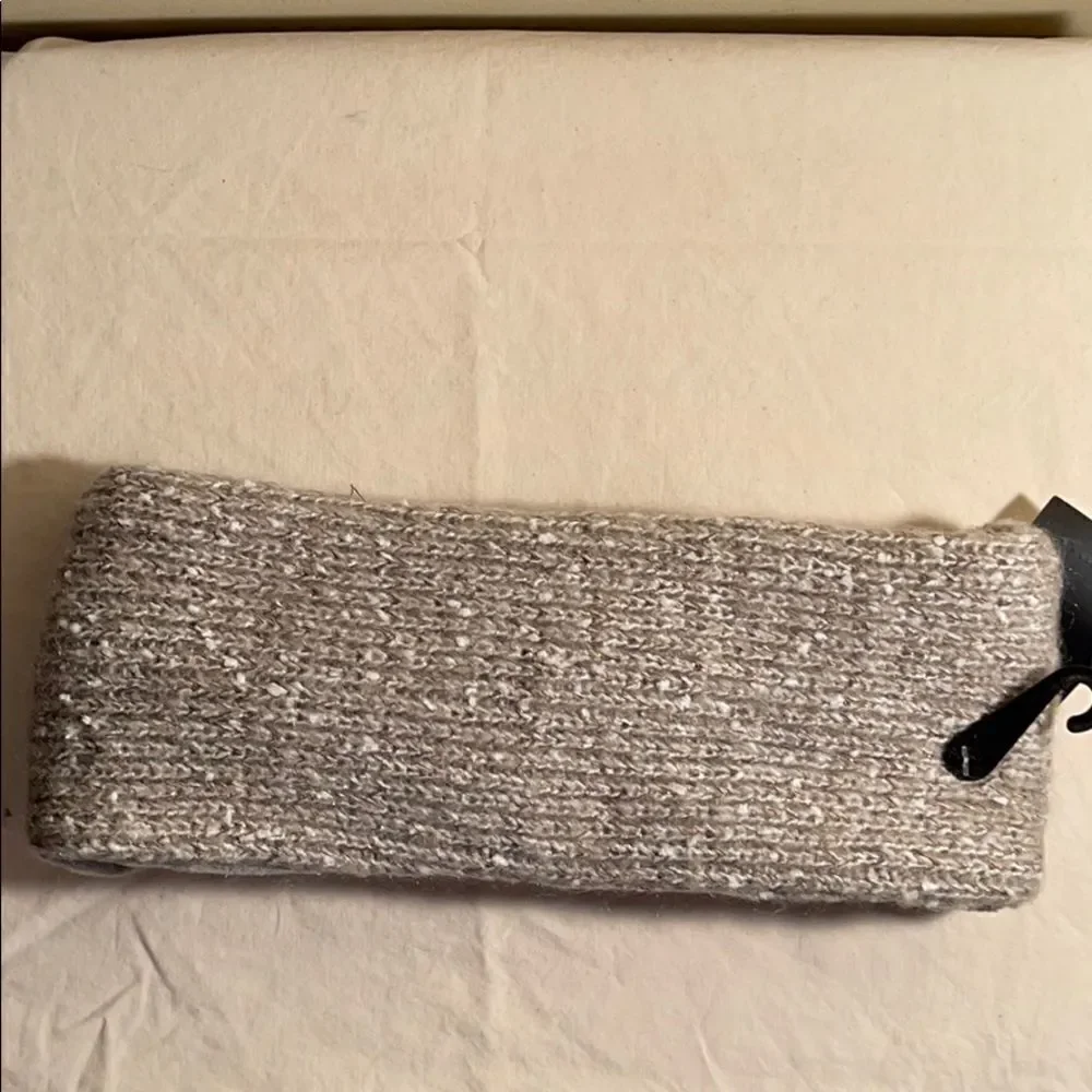 NWT DKNY grey winter fleece lined headband